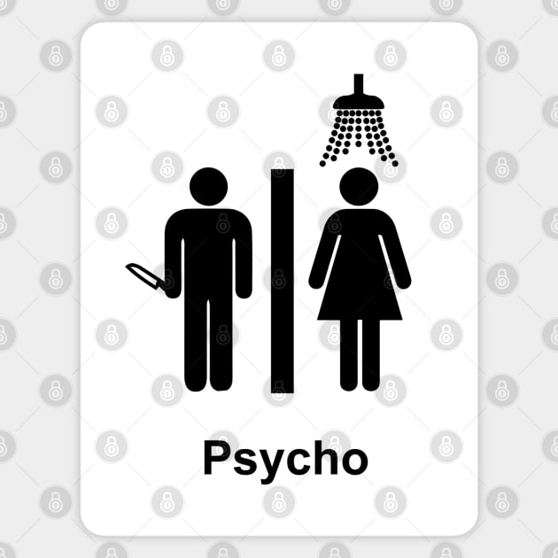 Psycho Sticker by geeklyshirts